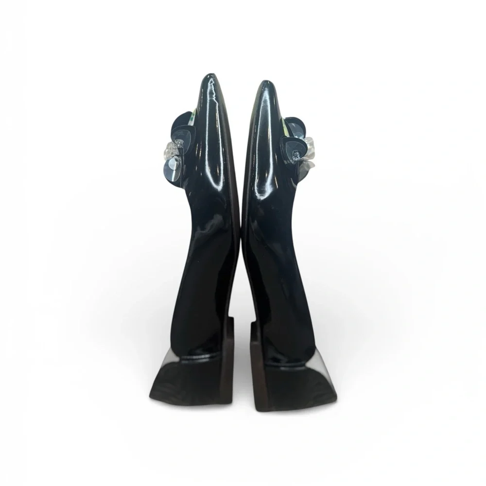 DELPOZO Black Patent Leather Women's Shoes - Picture 3 of 4